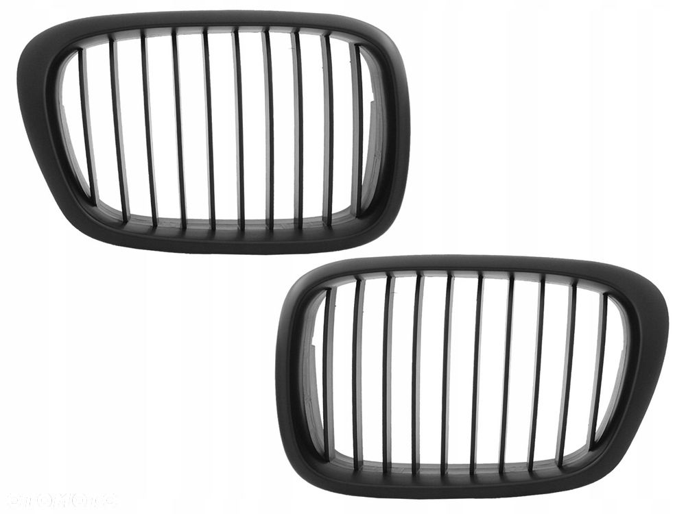 atrapa grill kratka nerka kpl 2sztuki l+r black tuning bmw 5 e39 1996-2004 - 1