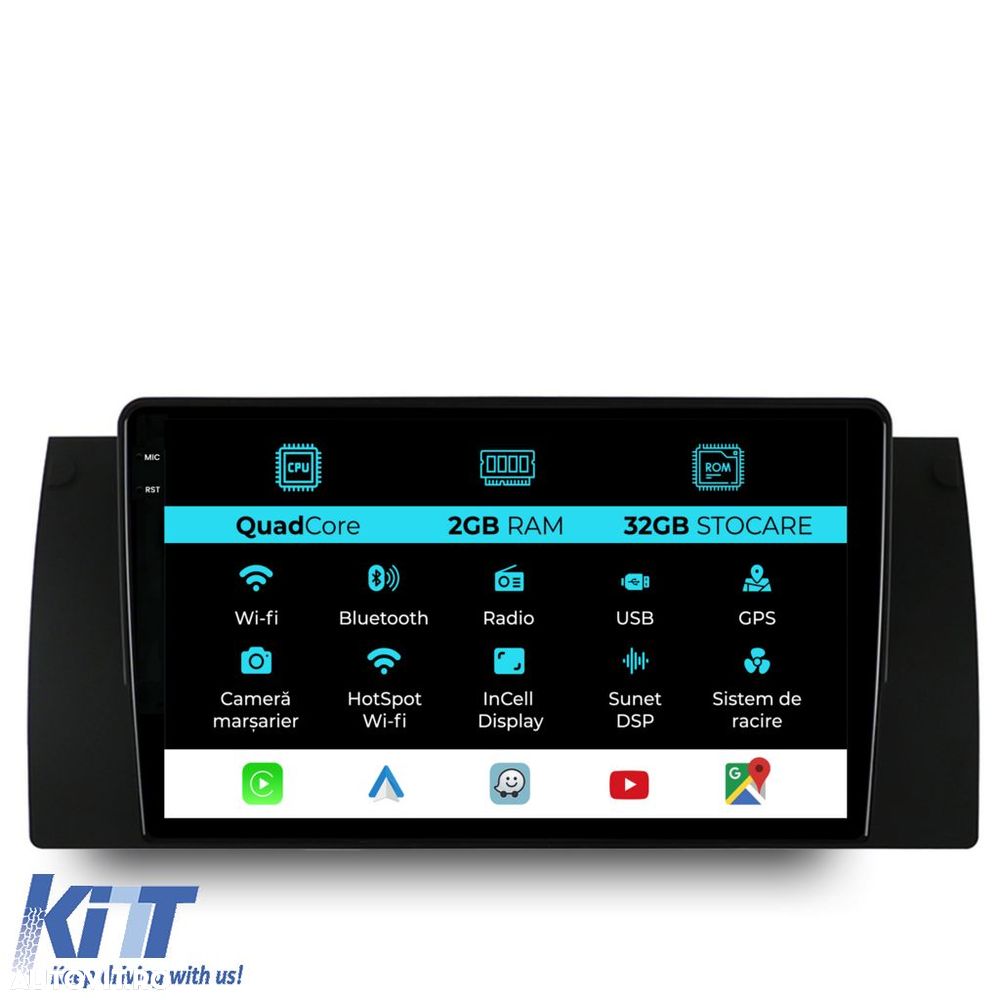 Navigatie Dedicata BMW Seria5 E39 X5 E53 (1995-2003), Incell 9Inch, 2G - 1