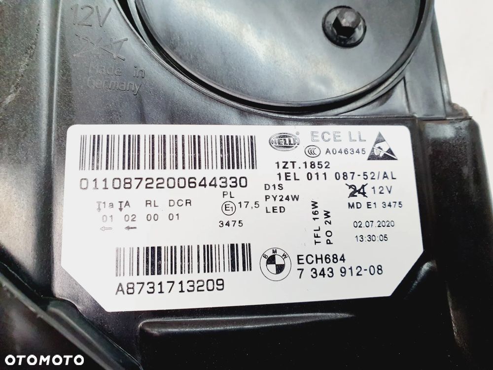 LAMPA LEWA PRAWA BI-XENON BMW 5 F10 F11 LIFT EU - 12