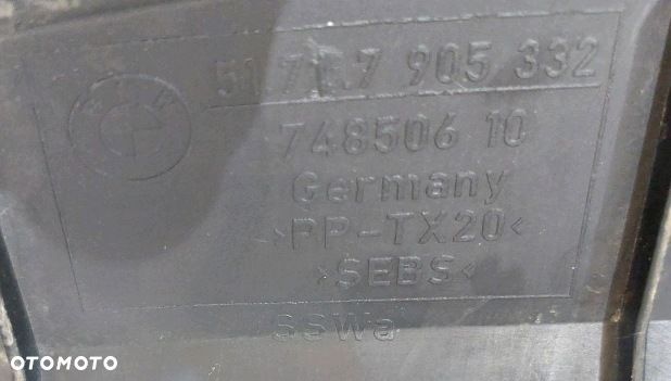 tunel kierownica powietrza dolna bmw 5 e60 51717905332 - 9