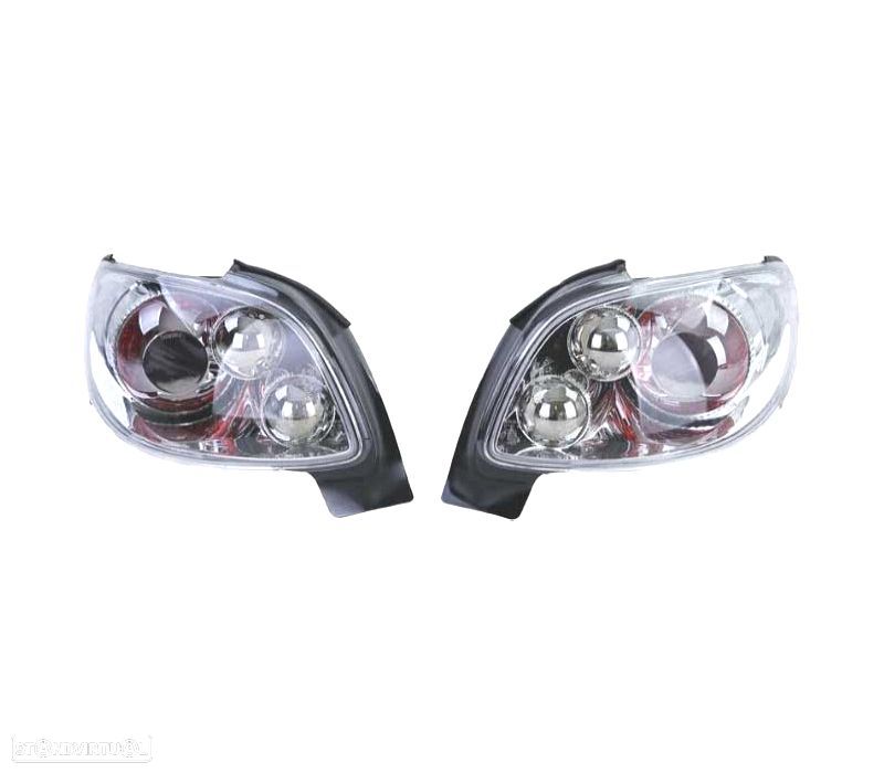 PILOTOS PEUGEOT 206 CC 98-09 FUNDO CROMADO - 1