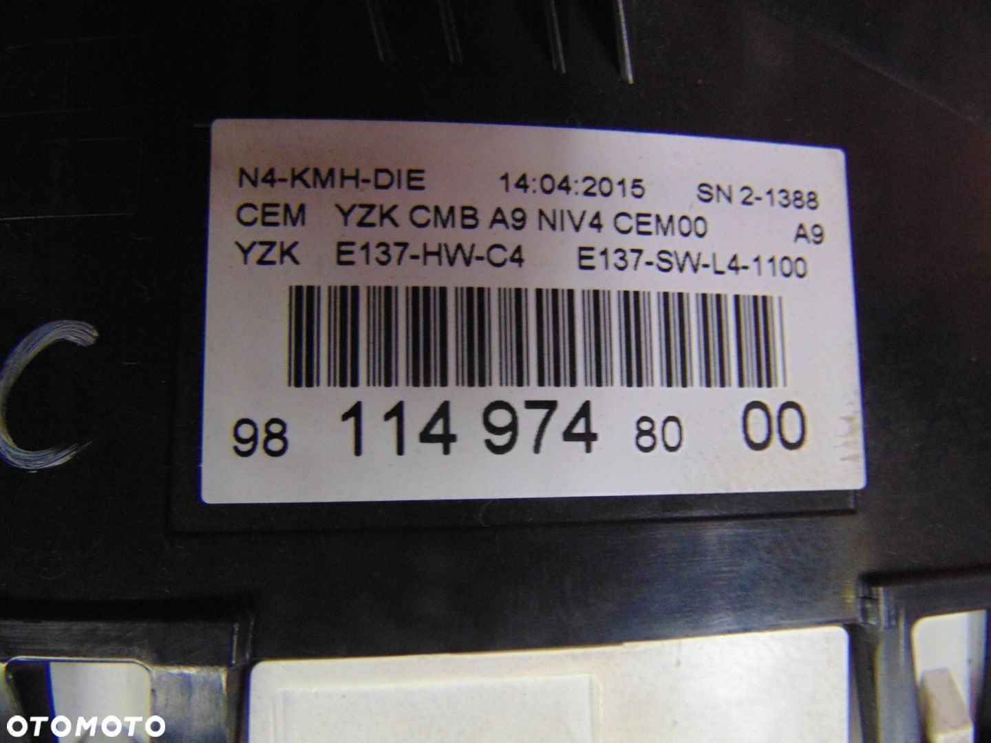 PEUGEOT 2008 I 208 LICZNIK ZEGARY EU 9811497480 - 5
