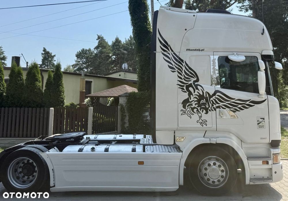 Scania R450 TOPLINE STREAMLINE AUTOMAT RETARDER FULLSPOJLERY STANDKLIMA WEBASTO XENONY LEDY SKÓRA 2xALUTANK LODÓWKA LOW DECK MEGA EURO 6 BEZ EGR 2016r ŁADNA - 6