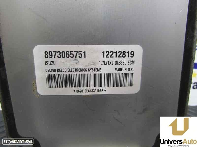 CENTRALINA MOTOR UCE OPEL ASTRA G SEDAN 2002 -8973065751 - 4