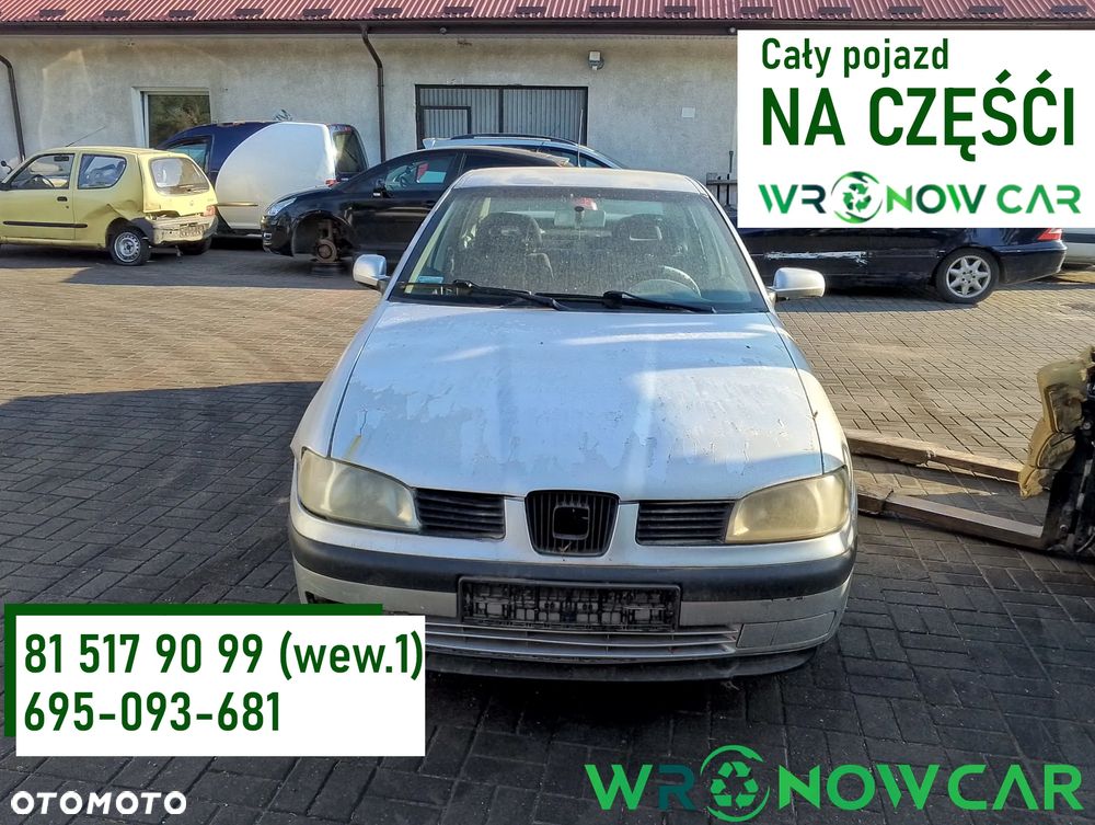 Seat Cordoba I FL (99-02r.) 1.9 TDI 89KM. Silnik AGR Skrzynia EKU lakier L1/LS7N.Cały na części. GWARANCJA !!!  Przód Tył Zestaw Komplet Drzwi Klapa Zderzak Błotnik Maska Grill Atrapa Szyba Pas Lampa Lusterko Boczki Fotel Kanapa Kokpit Deska Rozdzielcza Przełącznik Włącznik Sterownik Przewody Wiązka Instalacja Moduł Komputer Czujnik Listwa Pompa Alternator Wtryski Głowica Rozrusznik Kompresor Sprzęgło Dwumas Silnik Skrzynia ABS Klimatyzacji Paliwa Wspomagania Kolektor Turbina Przepustnica Zawór Chłodnica Koło Hak Belka Sanki Zawieszenie Mcpherson Półoś Amortyzator Wydech Tłumik Zacisk Most - 1