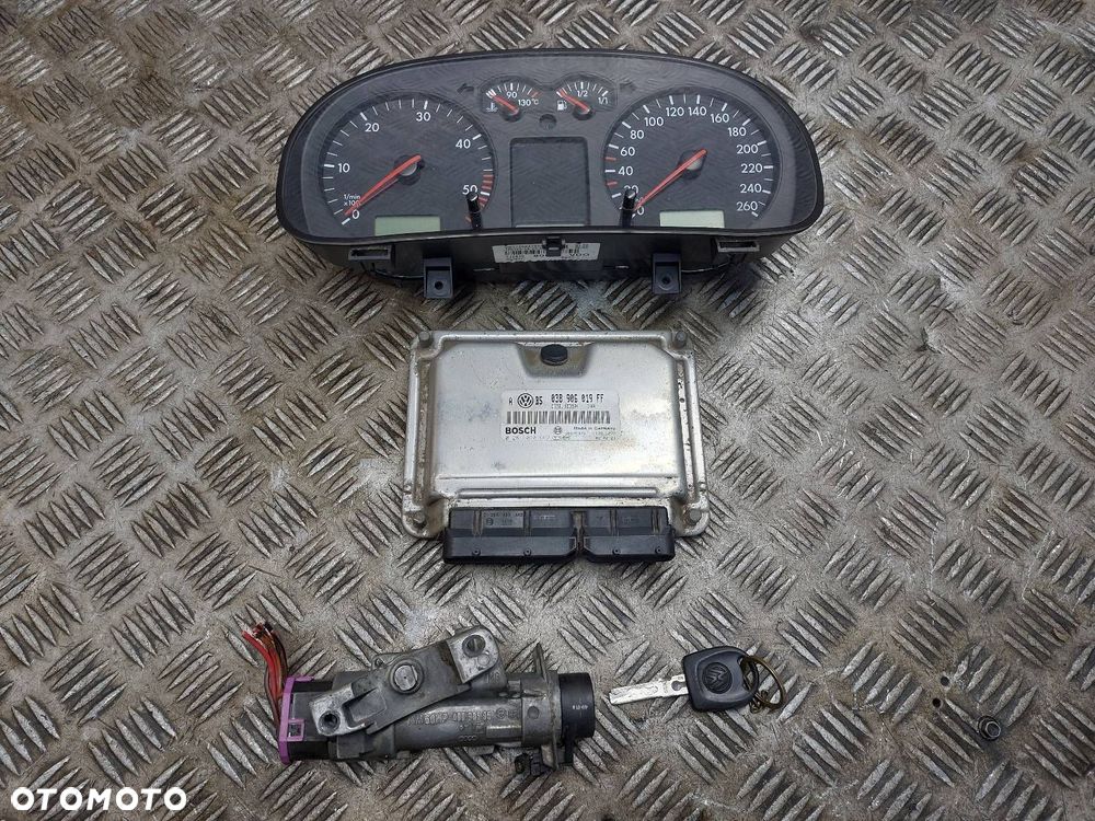 ZESTAW STARTOWY LICZNIK GOLF IV 1.9 TDI AUTOMAT 038906019FF 1J0920806H - 1