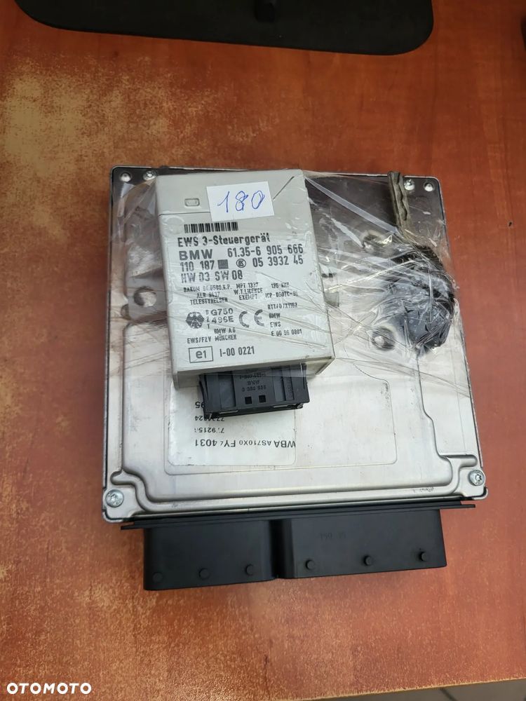 STEROWNIK KOMPUTER SILNIKA BMW E46 7794624 0281011122,  STEROWNIK EWS IMOBILIZERA 6905666 KLUCZ - 2