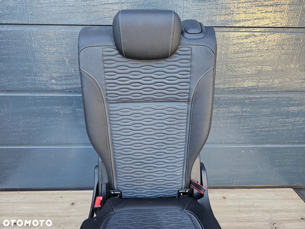 FOTEL LEWY TYŁ TYLNY DRUGI RZĄD PÓŁSKÓRZANY OPEL ZAFIRA C - 3