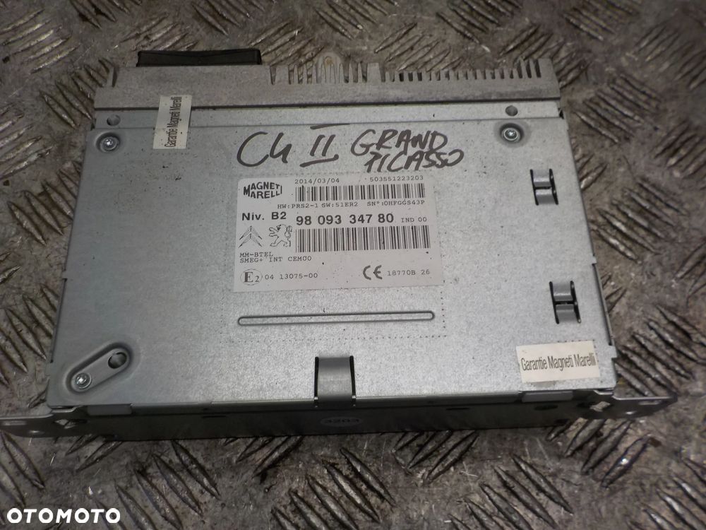 CITROEN C4 GRAND PICASSO II RADIO NAWIGACJA 9809334780 - 1