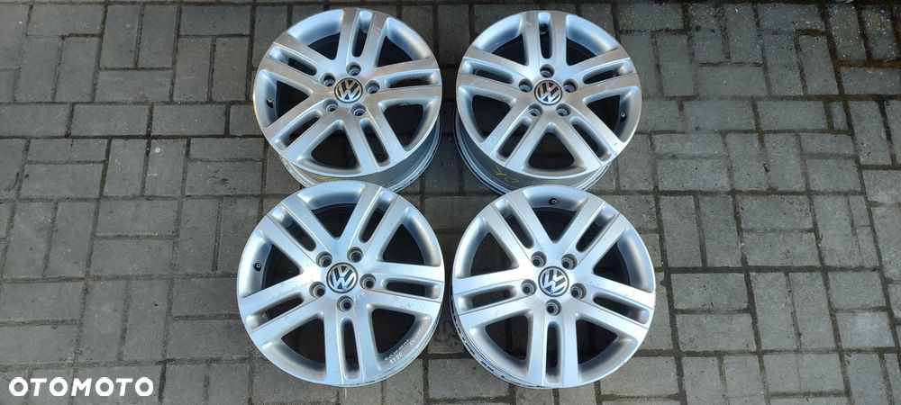 FELGI ALUMNIOWE 5x112 6,5Jx16 CALI ET50 RONAL fi 57.1 1KO601025AJ VW TOURAN GOLF V VI VII JETTA PASSAT AUDI SEAT SKODA KOMPLET 4 SZTUKI - 1