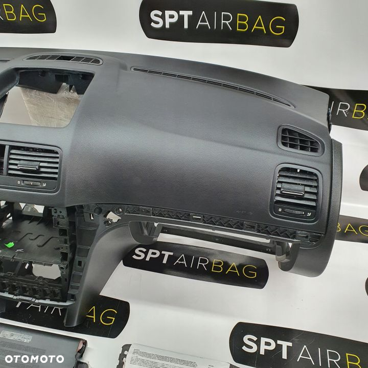 SKODA YETI DESKA ROZDZIELCZA KONSOLA KOKPIT PULPIT PODUSZKI AIRBAG AIR BAG PASY KIT SET - 4