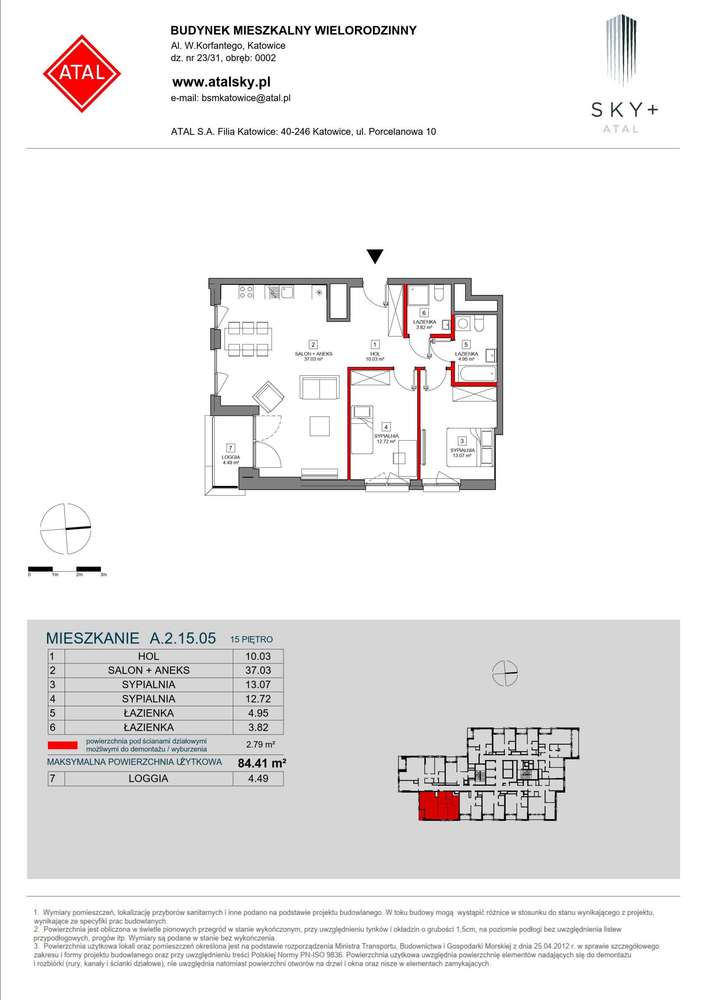 3-pokojowe mieszkanie 84m2 + loggia Bez Prowizji - Pełny obrazek: 2/24