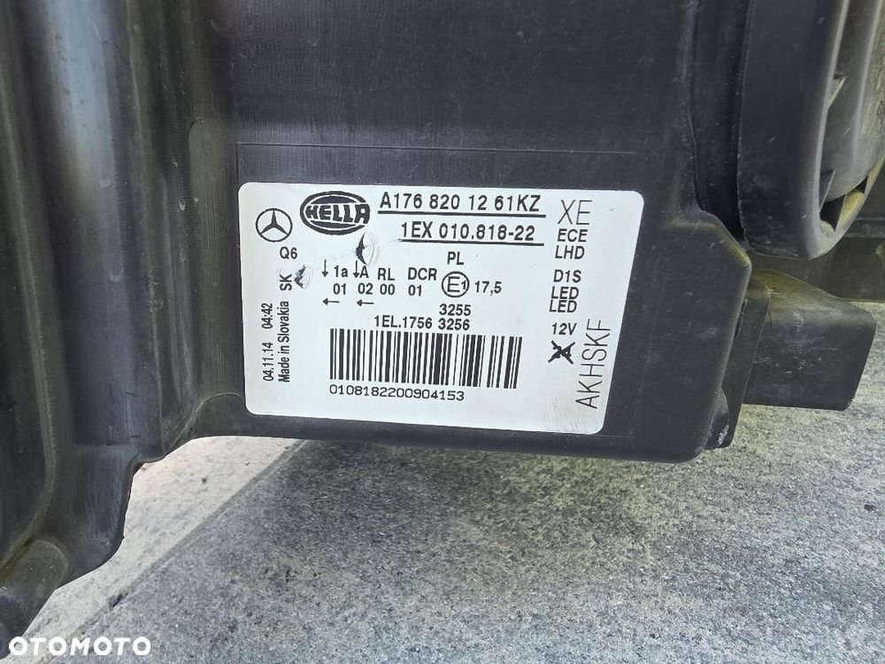 MERCEDES A KLASA 176 Lampa prawa przód Bi-Xenon Led A1768201261KZ - 10