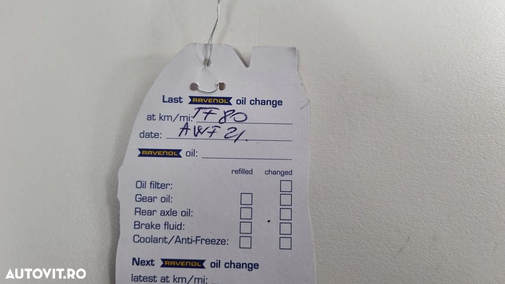 Calculator Mecatronic 31312609 VOLVO / TF80SD TF80SC AF40 AWF21 / VOLVO XC60 2.4D / S60 / V60 / C30 / XC90 / 2005+ - 4