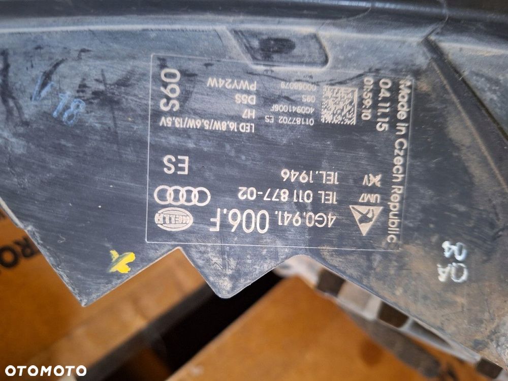 audi a6 c7 4g allroad 2011- maska zderzak przod chlodnice xenony blotniki - 9