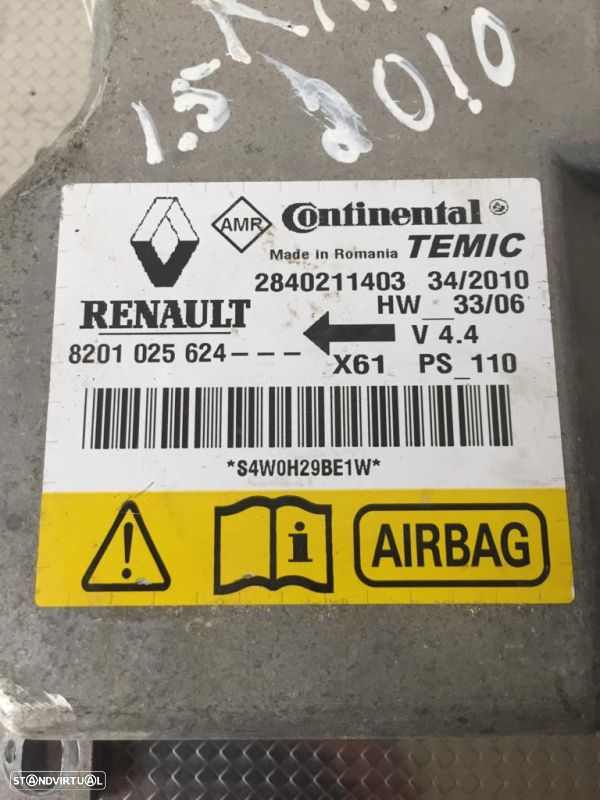 Centralina / Modulo Airbags Renault Kangoo / Grand Kangoo (Kw0/1_) - 2