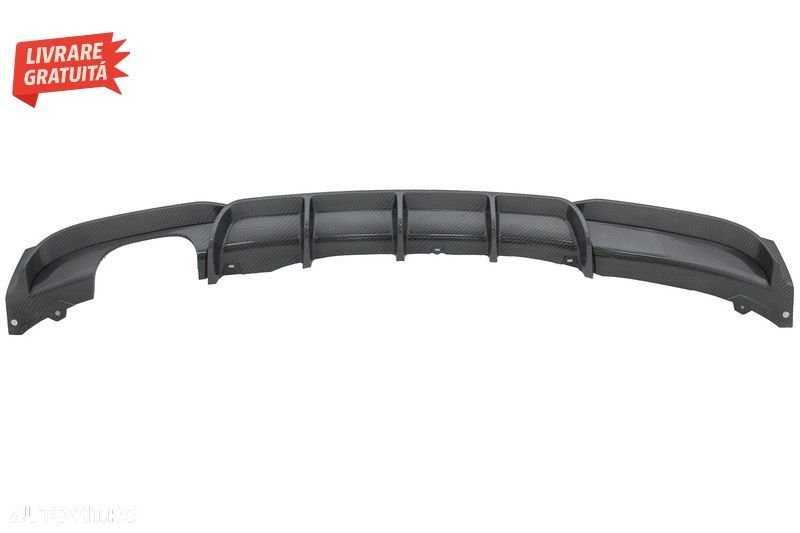 Difuzor Bara Spate Carbon Evacuare Stanga BMW Seria 3 F30 F31 (2011-up) M Performa- livrare gratuita - 3