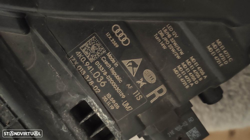 farol direito full Led matrix Audi A6 4K - 4K0941036 - 3