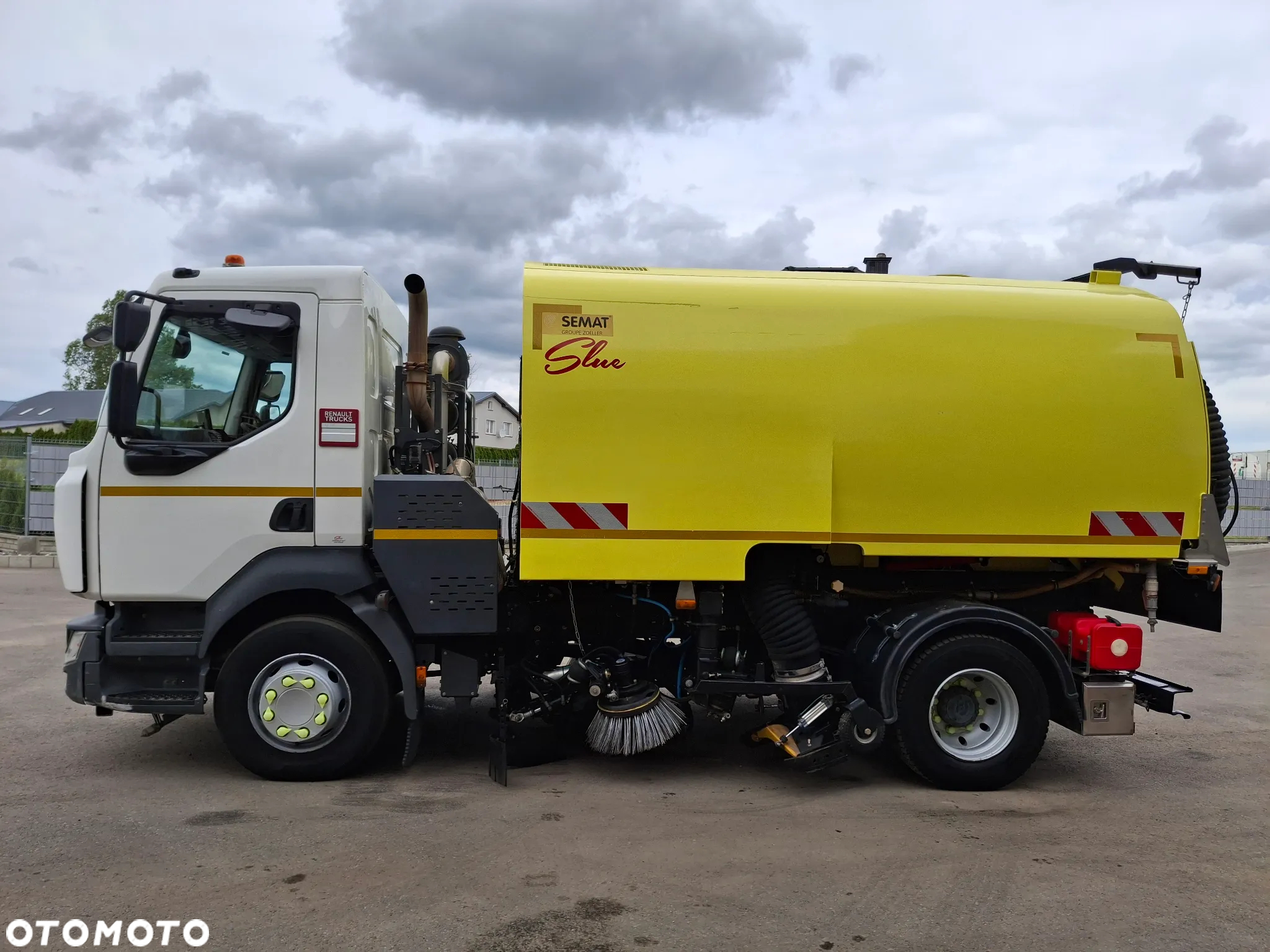 Renault D16 Midlum Zamiatarka SEMAT Zoeller FAUN Karcher Listwy Wysokiego Ciśnienia Szczotki L/R Rura Do Liści 2017r EURO 6 - 8