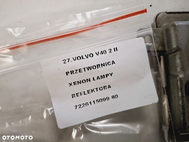 volvo v40 ii 2 przetwornica xenon lampy reflektora 7226115099 - 3