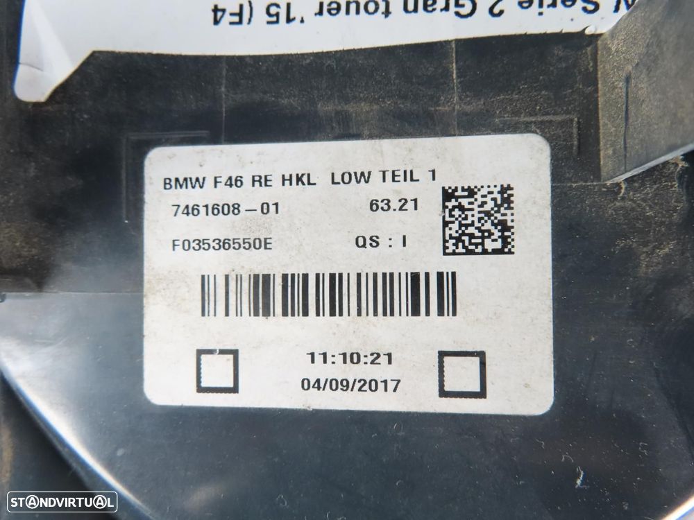 Farolim LED Direito/Trás Usado / Original BMW 2 Gran Tourer (F46) 63217461608 - 5