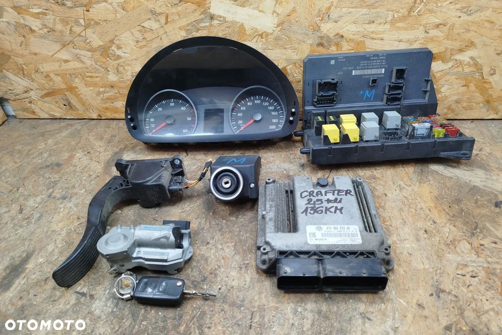 zestaw startowy KOMPUTER BOSCH 0281014148 / 074906032AP do Volkswagen Crafter 2.5 TDI 136KM volkswagen, komplet z foto do odpalenia auta.