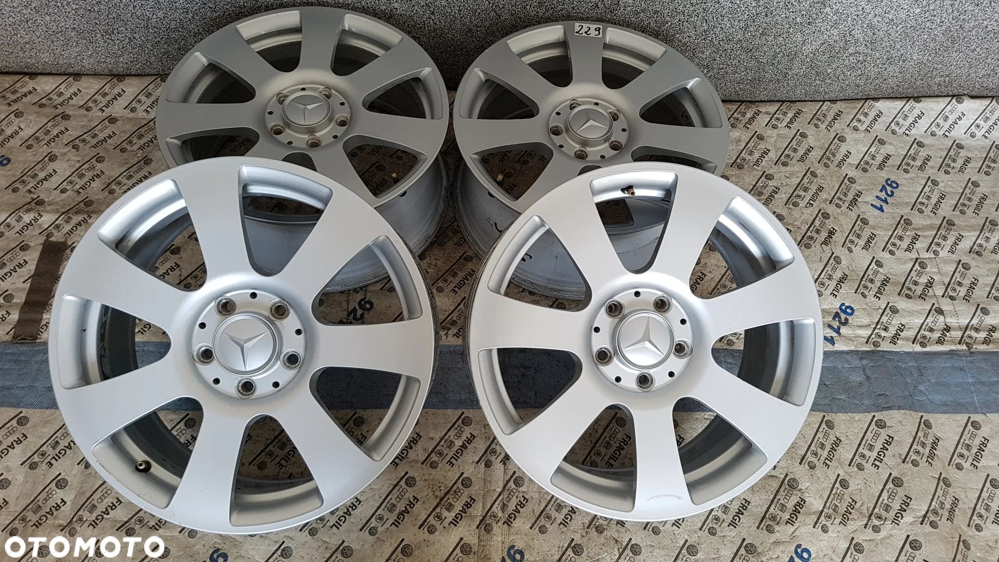FELGI ALU ORYGINAŁ MERCEDES S Klasa 5X112 7,5JX17 ET47,5 - 1