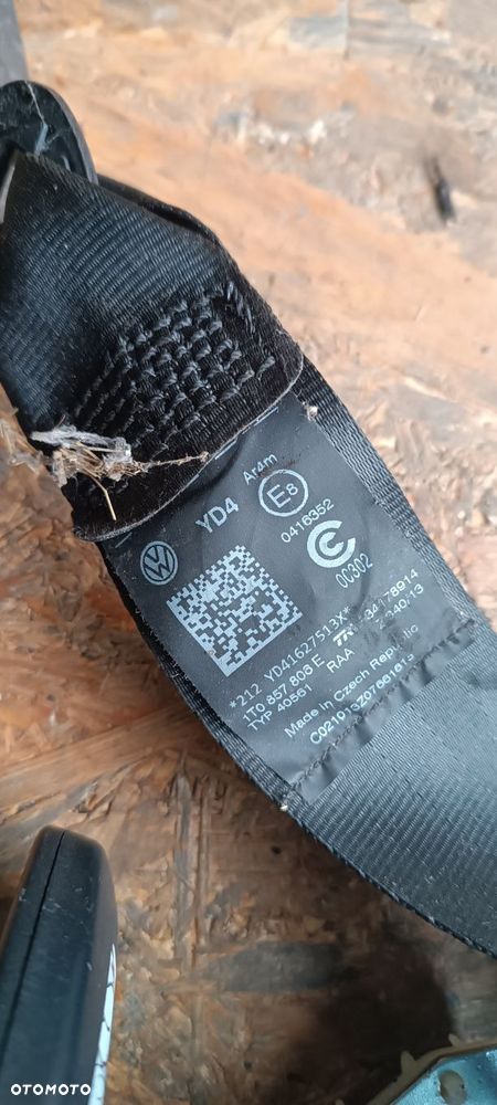 VW TOURAN PASY RZĄD ŚRODK. I TYŁ KOMPLET 1T0857805E - 7