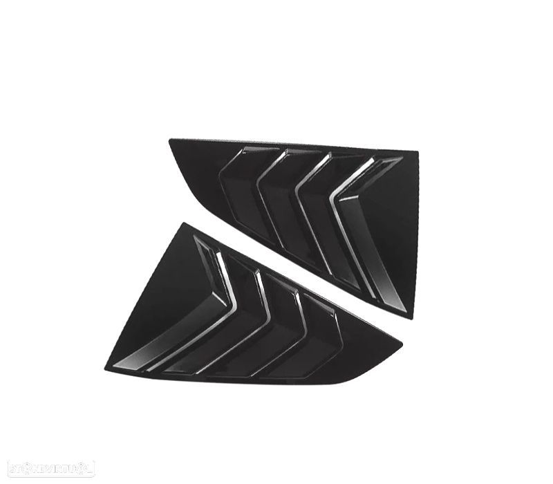 PERSIANA VIDRO LATERAL FORD MUSTANG 24- PRETO BRILHANTE - 2