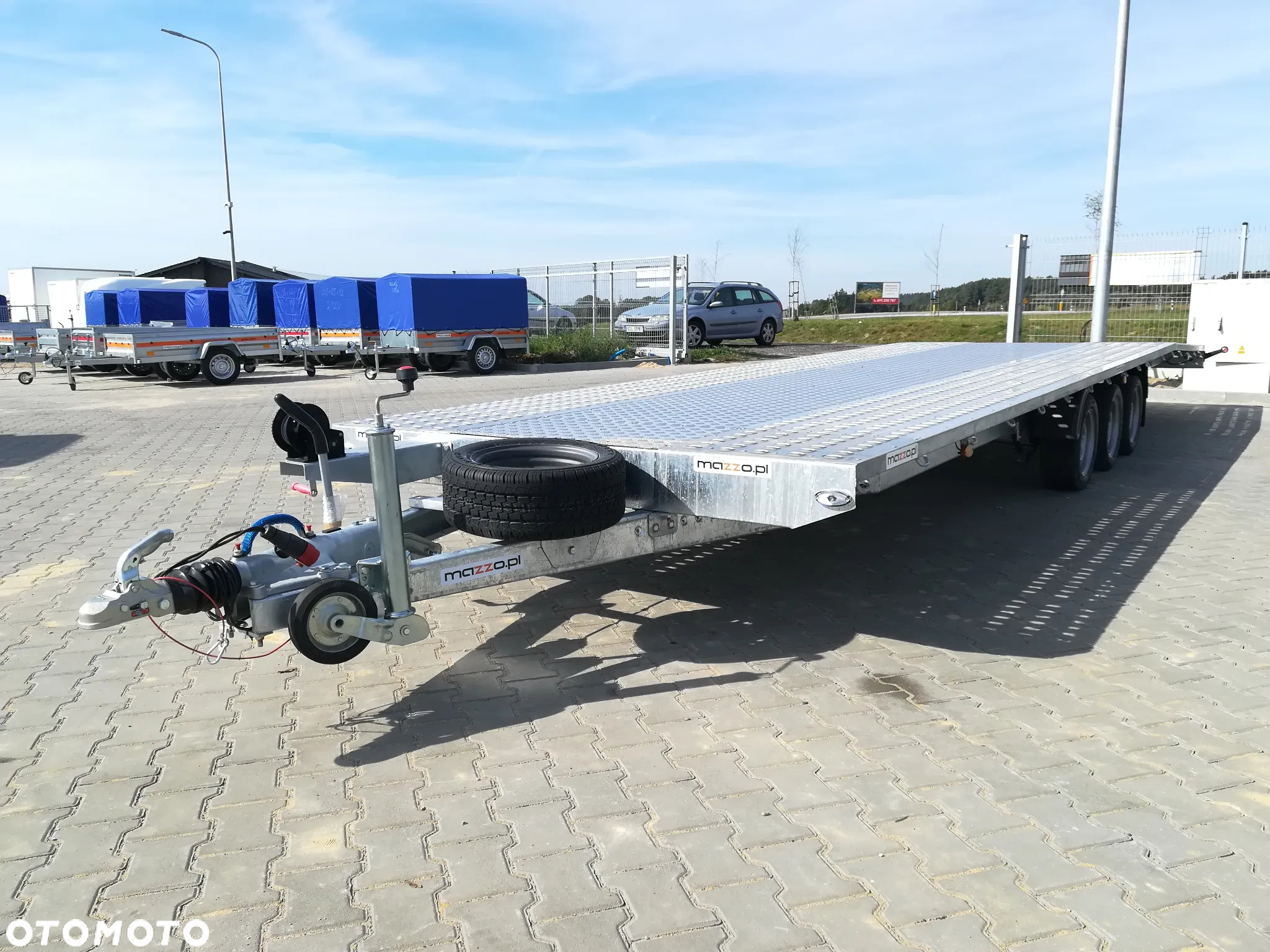Niewiadów Laweta na 2 auta 850x210cm DMC3500kg pod busy 8,5 m wypełnienie aluminiowe RAZ ŁAMANA - 6