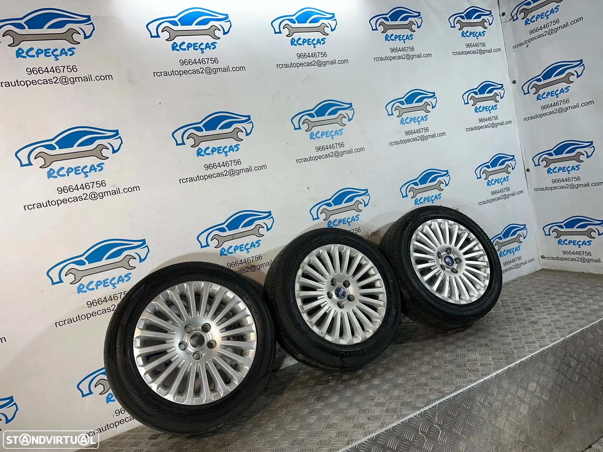 .Conjunto Jantes 16 Originais Ford Titanium 7J ET50 5x108 7M5J-DA - 3