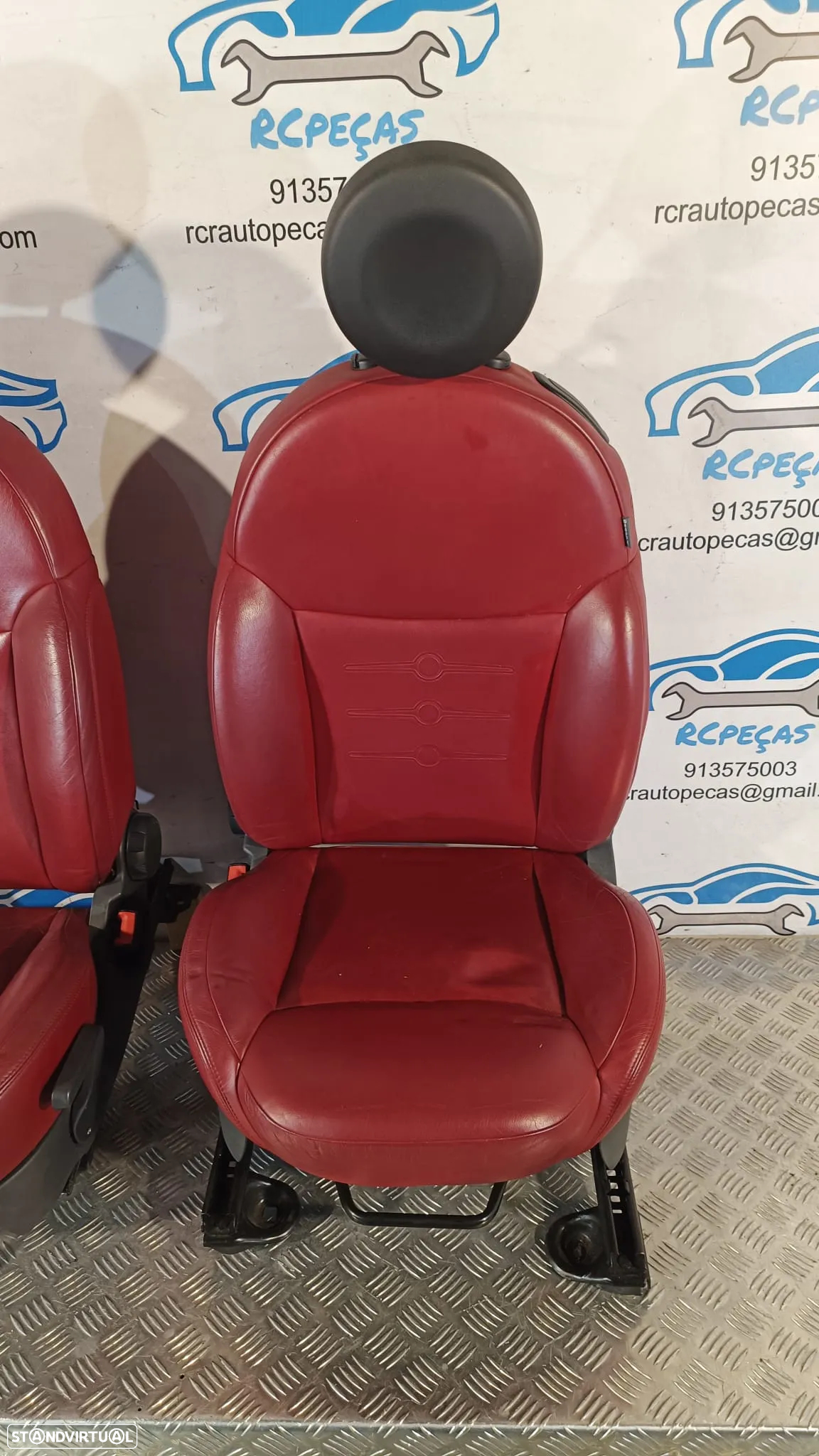 .BANCOS FIAT 500 312 SPORT PELE QUARTELAS - 18