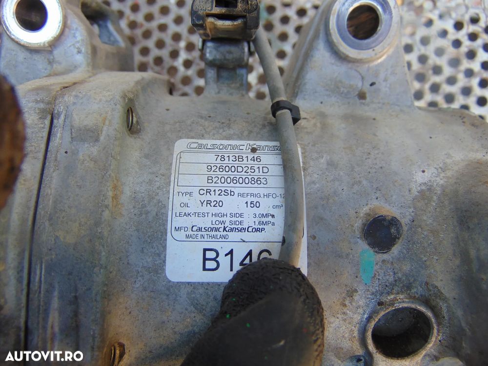 Compresor clima Mitsubishi l200 Fiat Fullback 4n14 2.2 2.4 did cod 7813b146 - 3