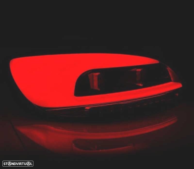 FAROLINS TRASEIROS PARA VOLKSWAGEN VW SCIROCCO LED BAR CARDNA LIGHT 08-14 VERMENHO FUMADOS - 2