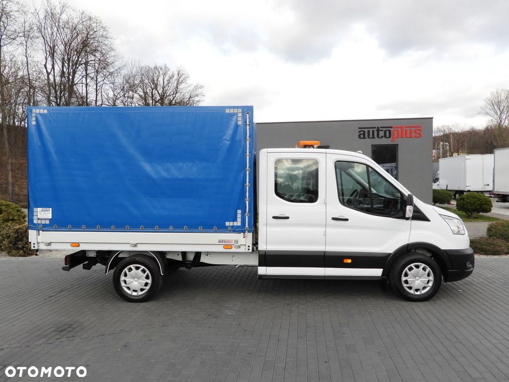 Ford TRANSIT SKRZYNIA PLANDEKA PODWÓJNA KABINA DOKA 7 MIEJSC TEMPOMAT LEDY KLIMATYZACJA  130KM - 8