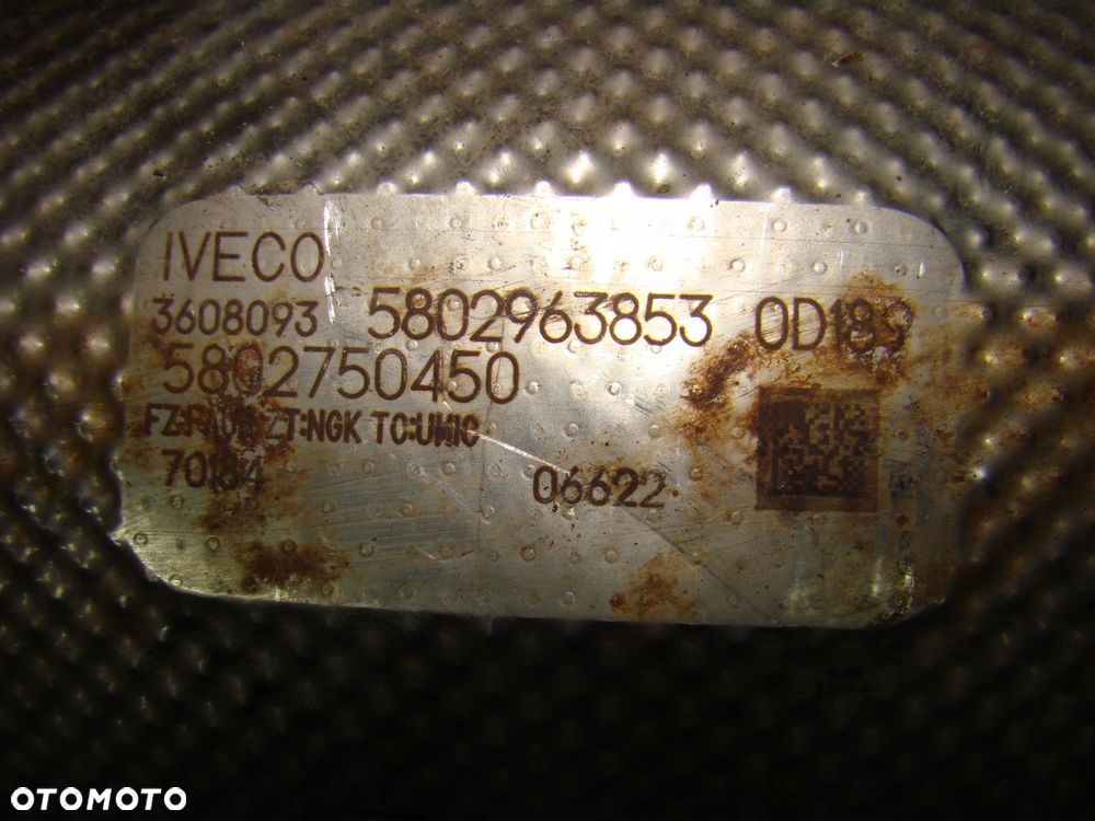 dpf filtr cząstek stałych katalizator iveco daily eu6 5802963853 5802750450 - 3