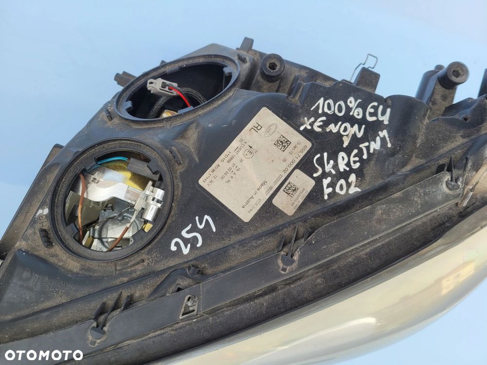 LAMPA LEWY PRZÓD PRZEDNIA BMW F01 F02 F04 XENON SKRĘTNY EUROPA - 2