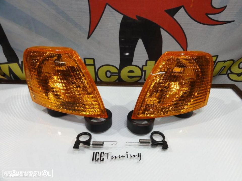 Piscas / Farois / Farolins frontais VW Passat 3B / B5 96-00 Fundo Laranja JDM - 1