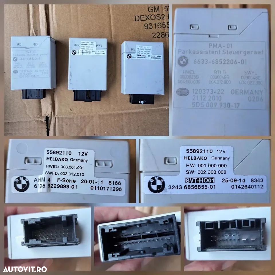Stop dr sp droser ECU parcare modul AHM calc servotronic oglinda camera surround view tipsuri amplificator difuzor cu incinta tweeter boxe borna plus cablaj pdc bmw - 3