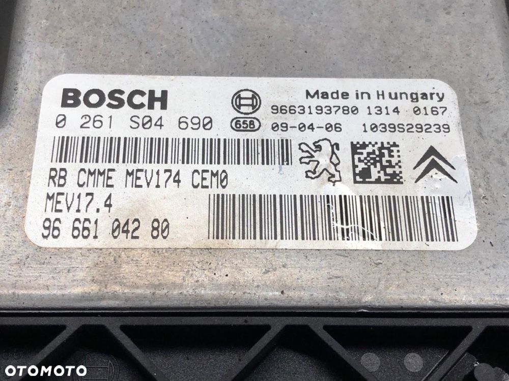 KOMPUTER SILNIKA - 551.00 PLN - CITROEN C4 PICASSO I nadwozie wielkoprzestrzenne (MPV) (UD_) 2006 - - 4