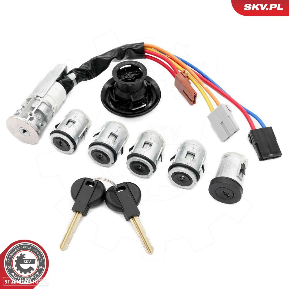 Kit completo de canhões com chave Citroen Jumpy Fiat Scudo Peugeot Expert  4162.F4 4162.L9 4162.S1 - 1