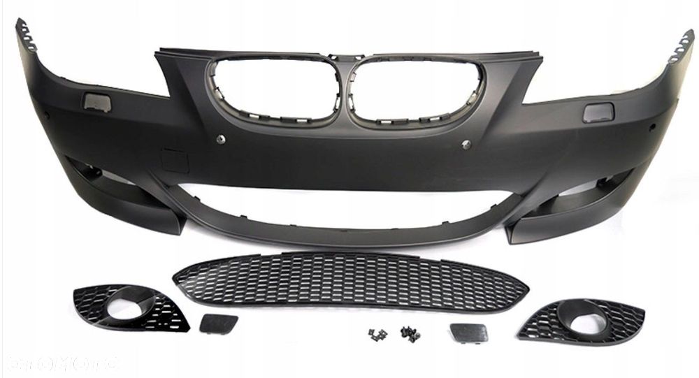 Zderzak Przod kpl Kratki PDC Tuning Sport M5-look Bmw 5 e60 e61 2003-2007 - 4