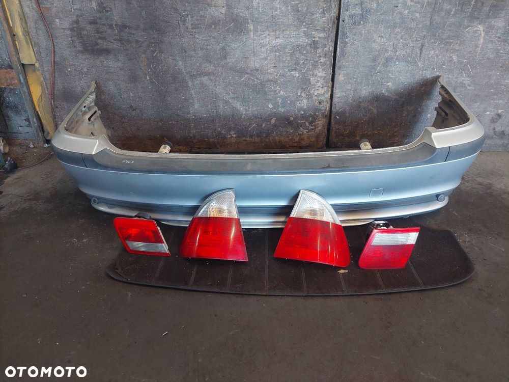 ZDERZAK TYŁ + LAMPY BMW E46 LIFT TOURING KOMBI 354/7 TITANSILBER METALLIC - 1