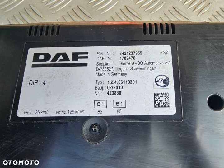 LICZNIK ZEGARY AUTOMAT 1743502 DAF LF 45 55 E4 E5 06-13 rok - 4
