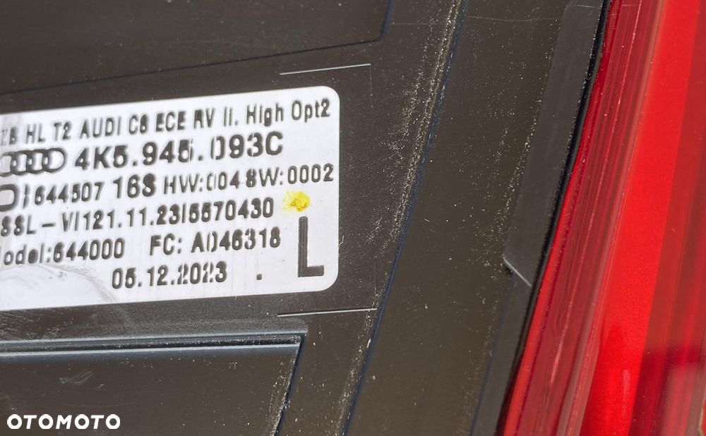 AUDI A6 C8 LIFT 23- KOMBI AVANT OPT2 LAMPY TYŁ TYLNE LAMPA MATRIX ORYGINAŁ - 10