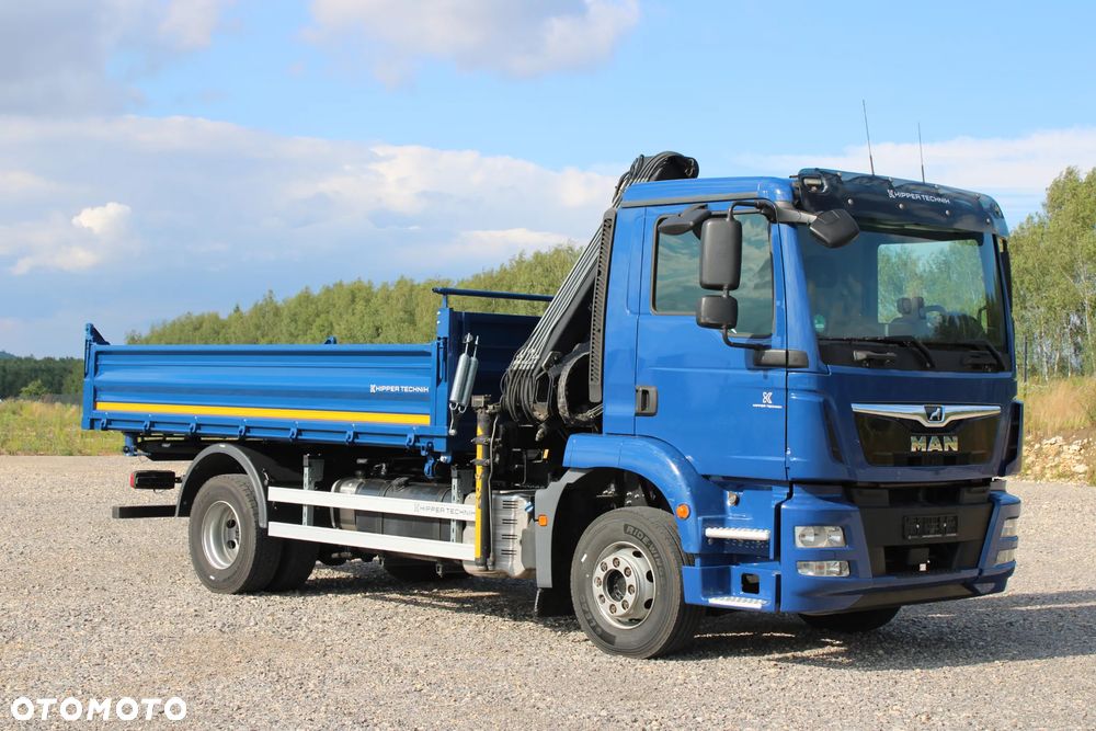 MAN TGM 15.290 Nowy 3-stronny WYWROT Żuraw HDS Hiab 099 BS-2 HiDuo Sterowanie radiowe 5,6 funkcja Kiper Wywrotka - 25