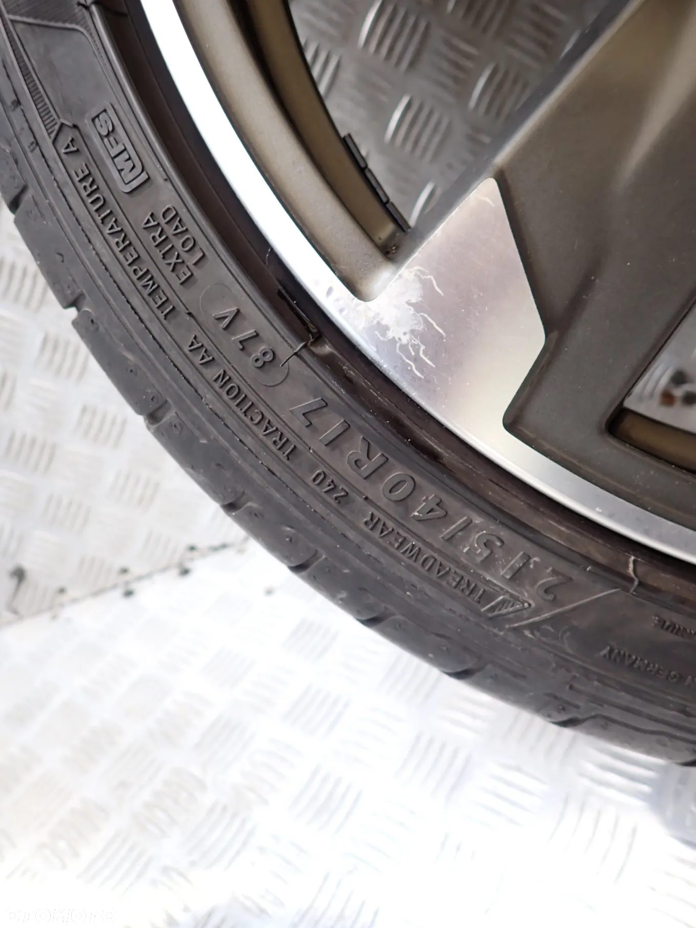 KOŁA FELGI ALUMINIOWE 7,5JX17  ET 38  5X100  KBA48782   01RZ   Z OPONAMI LATO DUNLOP  215/40/17  1400 ZŁ - 7