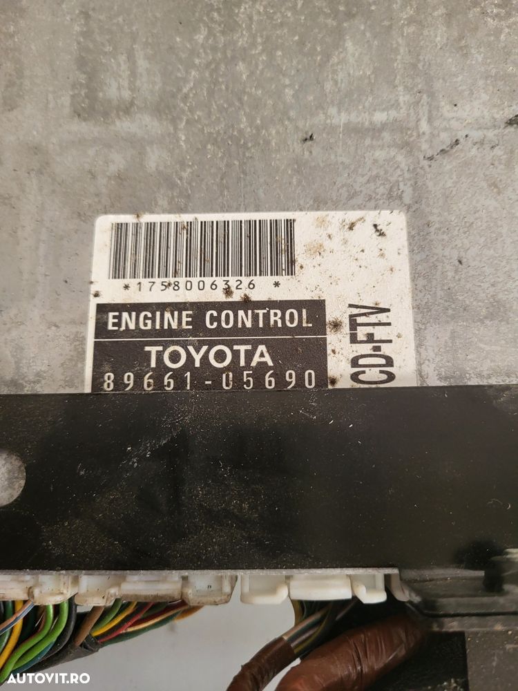 Calculator Motor Ecu Toyota Avensis T25 2.0 Diesel 116 Cai Cod 89661-05690 An 2003-2004-2005-2006-2007-2008 Dezmembrez Toyota Avensis T25 An 2003-2004-2005-2006-2007-2008 2.0 Diesel Motor D4D 116 Cai - 4