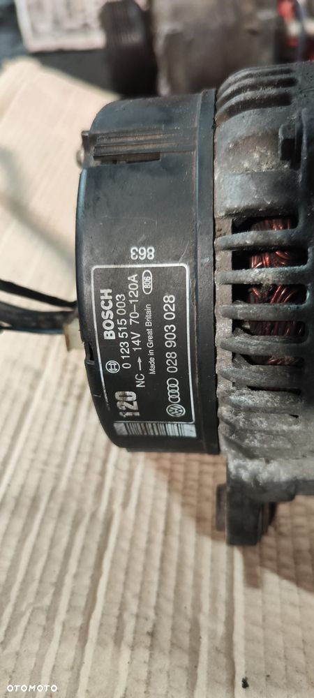 Alternator VW Skoda Audi 1.9 2.0 TDI 120 A - 2