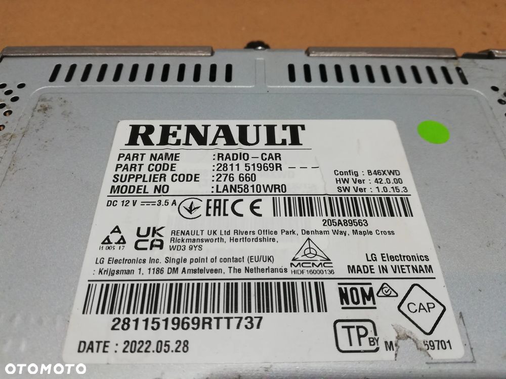 RADIO NAWIGACJA RENAULT MASTER 281151969R - 4